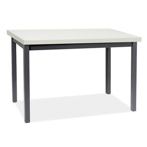 BONO jedálenský stôl 120x68 cm, biela matná / čierna