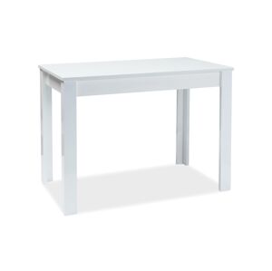 Byvajsnami SK, BERTO rozkladací jedálenský stôl, 120x68 cm, biely lesk