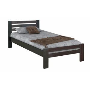 XELA drevená posteľ  90 cm, orech