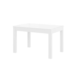 ASTRA rozkladací jedálenský stôl, biely mat