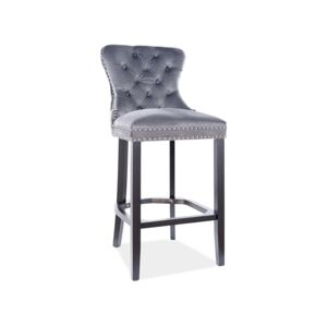 GOST barová stolička, šedý bluvel 14