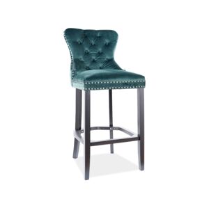 GOST barová stolička,  zelený bluvel 78