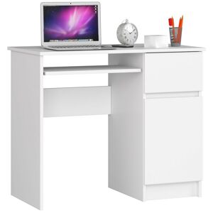 Dizajnový písací stôl PIXEL90P, biely