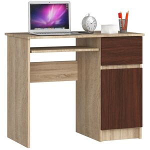 Dizajnový písací stôl PIXEL90P, dub Sonoma / wenge