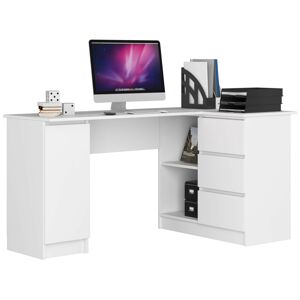 Moderný písací stôl SCYL155P, biely