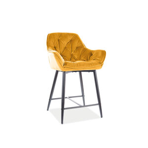 SHERRY H-2 barová stolička, Bluvel 68 - žltá