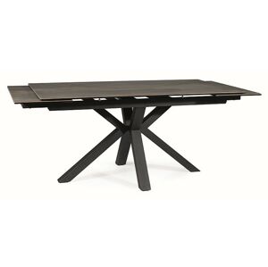 COMBU rozkladací jedálenský stôl, hnedá / čierna