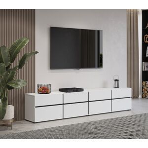 BRENDON 40 TV stolík, biela / čierna