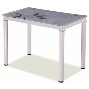Jedálenský stôl TAMAR 100x60, biely