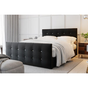 CROATA čalúnená manželská posteľ 160 x 200 cm, COSMIC 100