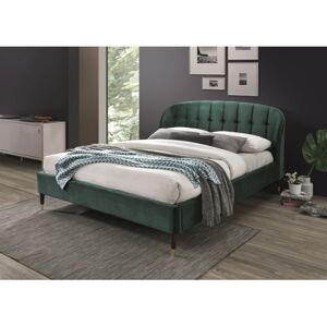 KLAVIA VELVET manželská posteľ 160x200cm, zelená