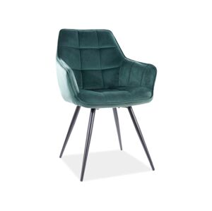 LAILA čalúnená stolička, zelená bluvel 28