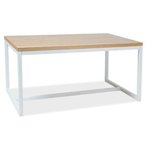 Byvajsnami SK, ROSAL jedálenský stôl, masív, 180x90x cm, dub/biela