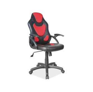 K-100 kancelárske kreslo, čierna, červená