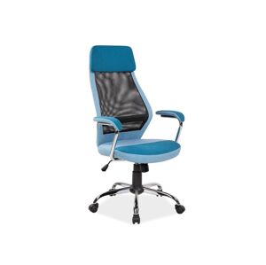 K-336 kancelárske kreslo, modrá, čierna