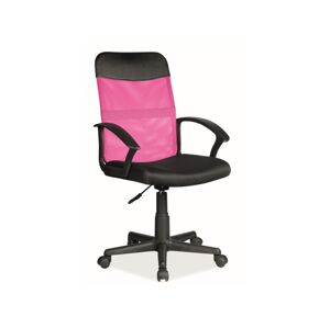 K-702 kancelárske kreslo, čierna, ružová