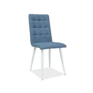 MOTTO jedálenská stolička, biela/modrá