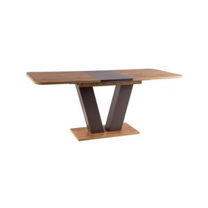 LEVISSIA, rozkladací jedálenský stôl, dub wotan, hnedá