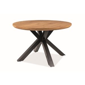 REVIVAL, okrúhly jedálenský stôl, dub, čierna