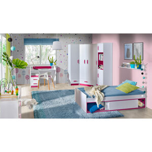 TRAFIC 1 detská izba, biela/ružová