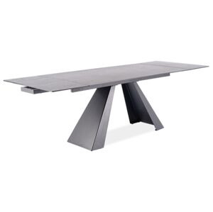 DALI jedálenský stôl 160, šedá / čierna