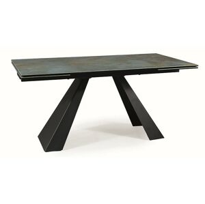 DALI jedálenský stôl 160, tyrkysová / čierna