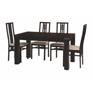 >> Jedálenský drevený stôl PERU 120x80, wenge