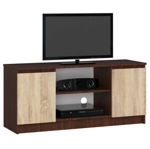 Moderný TV stolík ROMANA120, wenge / dub Sonoma