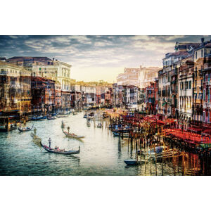 Sklenený obraz – Benátky, 120 x 80 cm