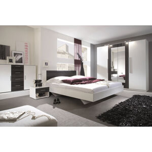 VIERA moderná spálňa 160, biela/čierny orech