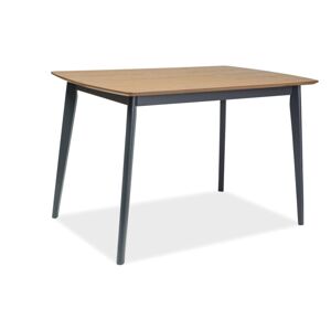 Byvajsnami SK, MITRO jedálenský nerozkladací stôl, dub/grafit